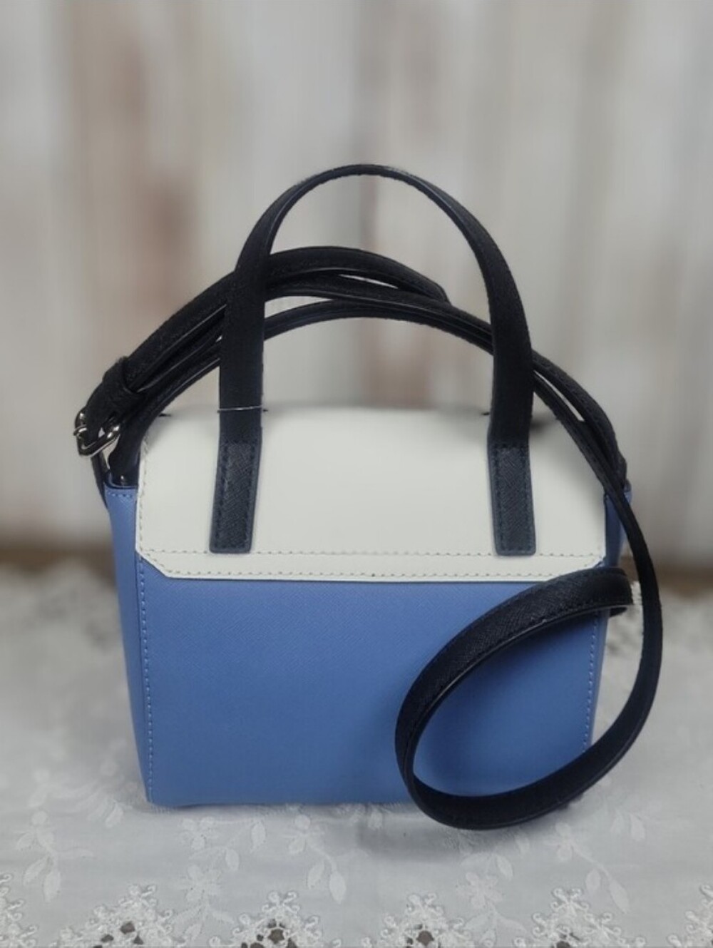 KS-2pc-Laurel Way Mini Allisanne Crossbody & Staci Nouveau Bloom Card Holder💙🩵 - Picture 5 of 9